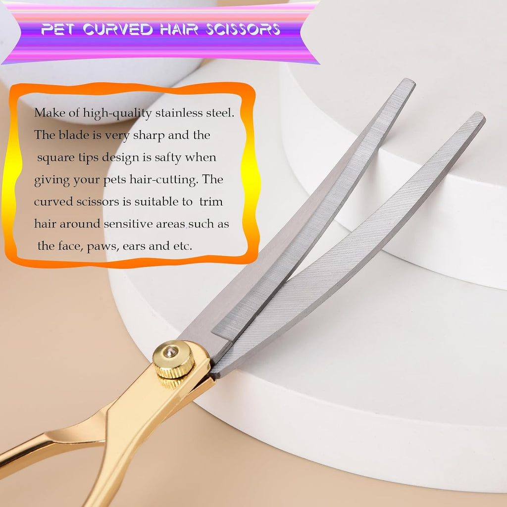 Ergonomic handles of Fcysy dog grooming scissors