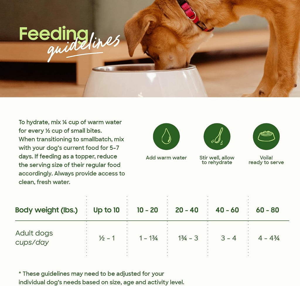 Smallbatch freeze-dried dog food scoopable bites