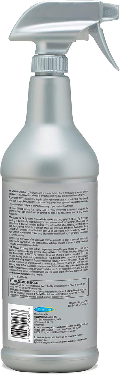 Farnam Equisect Botanical Fly Repellent for Horses, Dogs and Cats, 32 Ounces, Quart Spray (Pack of 2) - Image 11