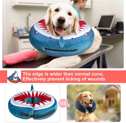 Deflated BEAUTYZOO dog neck cone alternative folded for compact storage