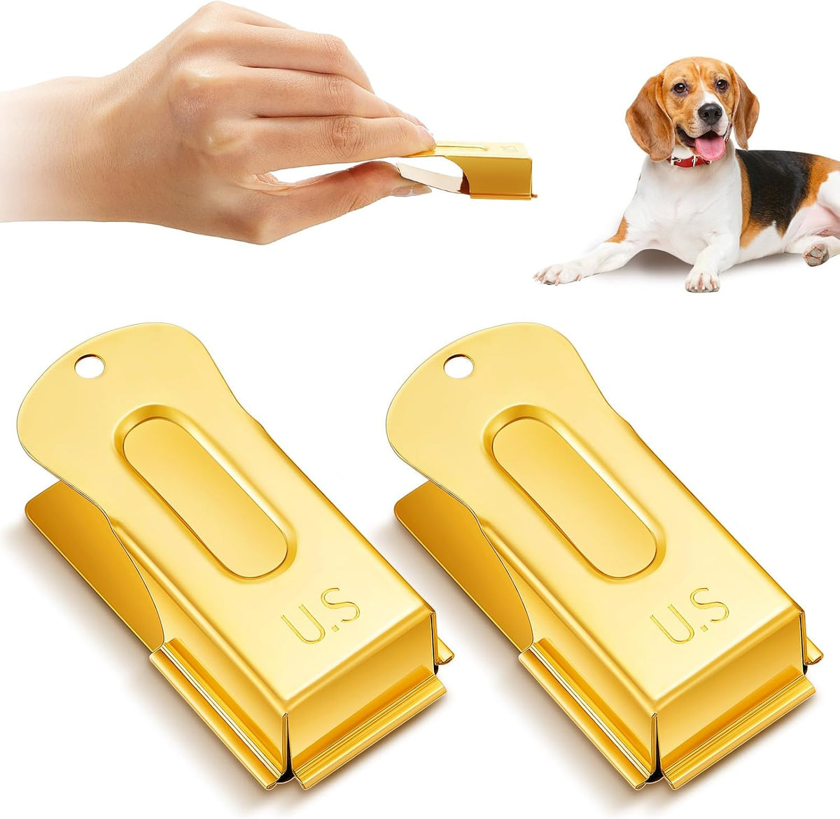 Professional metal dog training clicker attached to a keychain