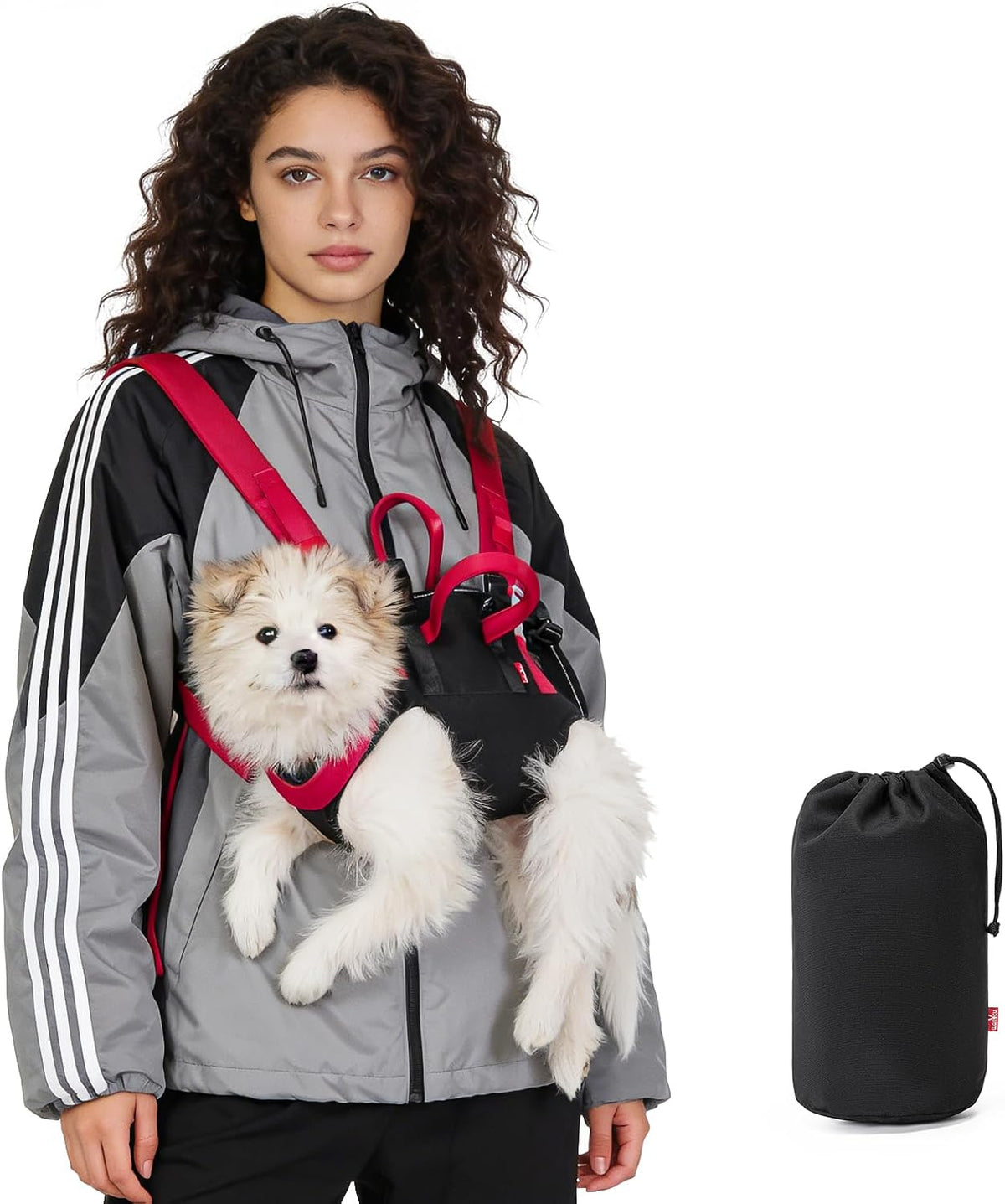 Wakytu Dog Emergency Rescue Sling - Lightweight Packable Lift Harness with Handle - Safe Transport for Small Medium Dogs - Ideal for Hiking Skiing18.5-29.5lbs - Image 10