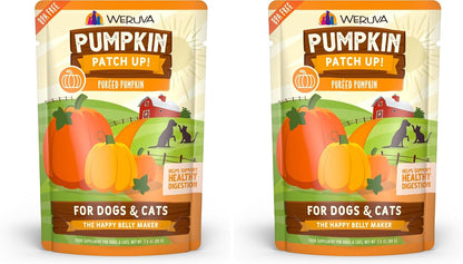 Weruva Pumpkin Patch Up!, Pumpkin Puree Pet Food Supplement for Dogs & Cats, 2.80oz Pouch (Pack of 12) - Image 12