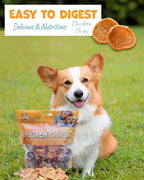 Natural chicken breast dog treats in 4 ounce bag