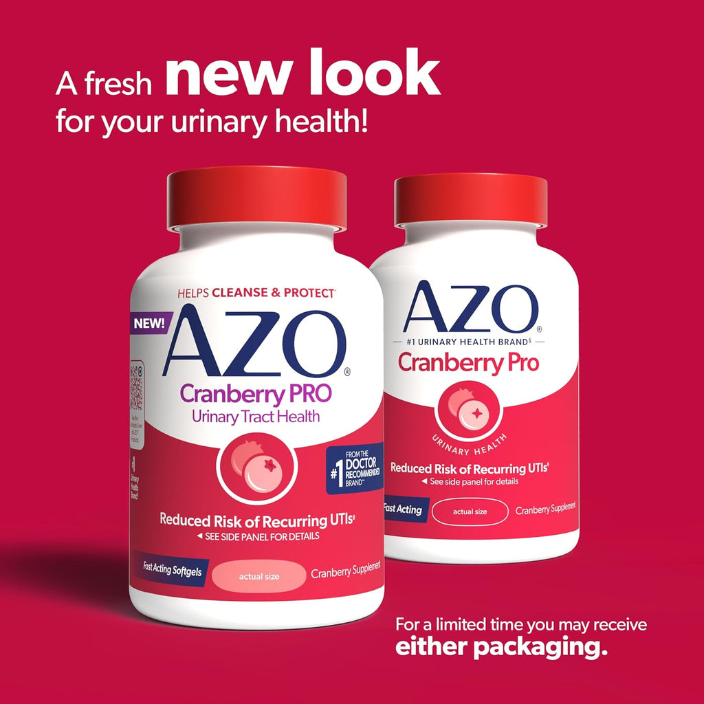 AZO Cranberry 100 Softgels packaging label details