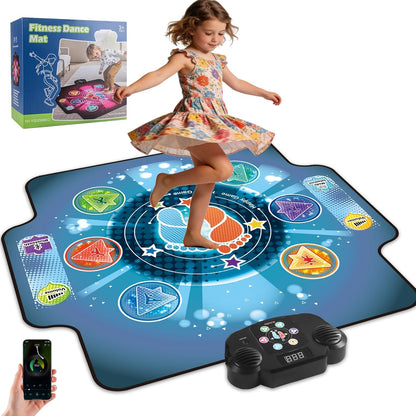 BulaBe Upgraded Dance Mat for kids front view with light-up panels