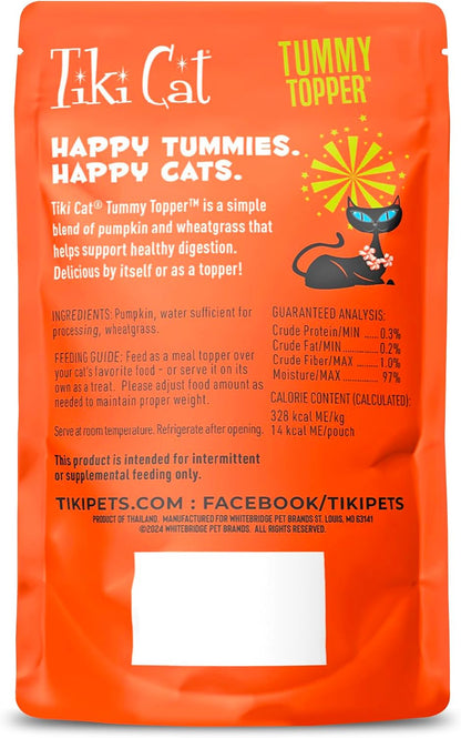 Tiki Cat digestive support pumpkin mousse pouch for cats