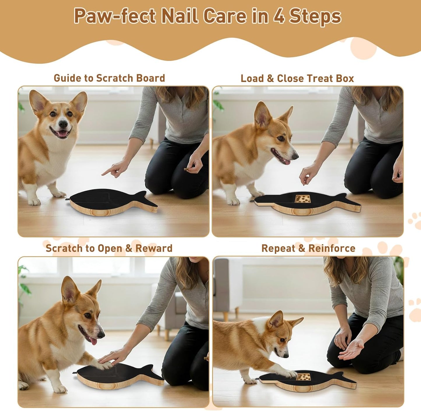Side profile of Vivifying interactive pet grooming tool