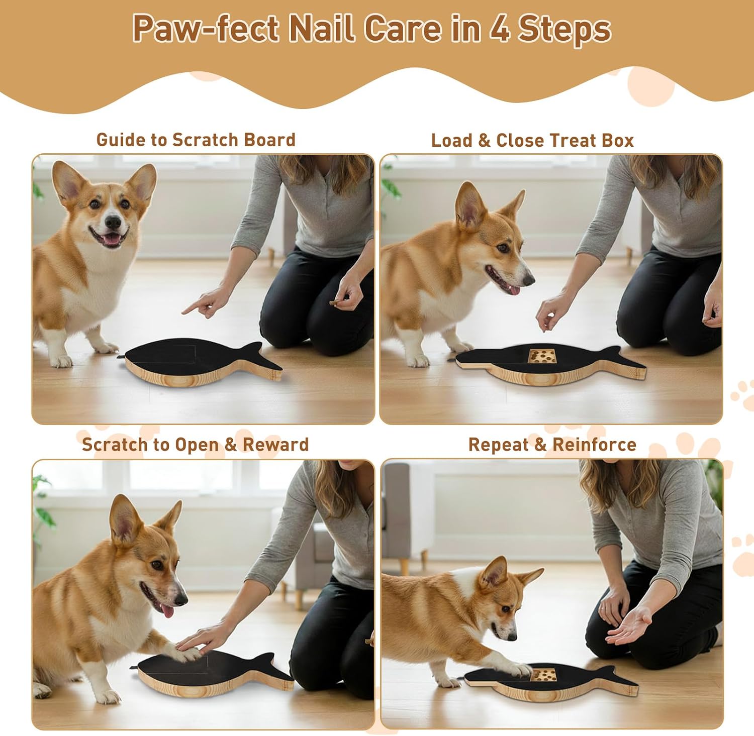 Side profile of Vivifying interactive pet grooming tool