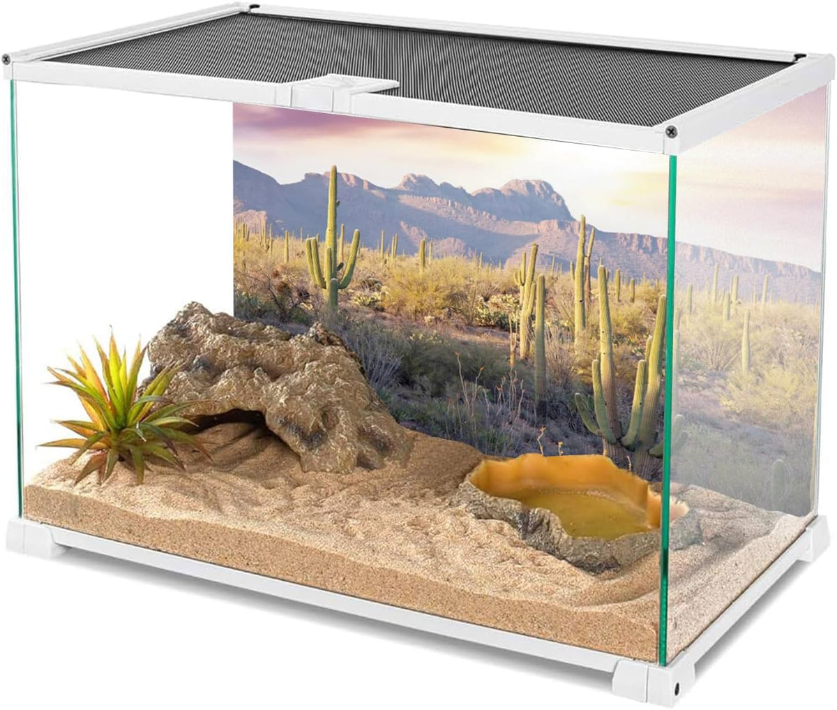 Awert 48x18 inches polyester desert scenery tank background