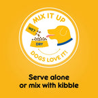 Close up of Pedigree wet puppy food texture