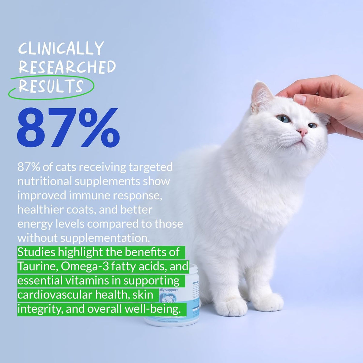 Cat immune and heart health supplement ingredients list