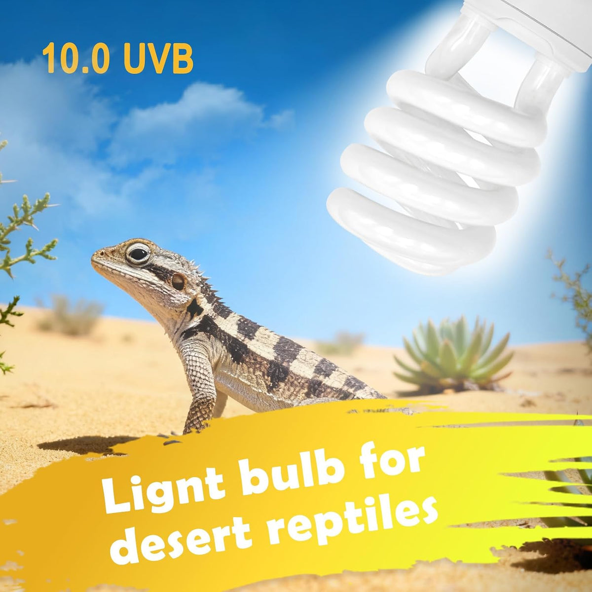 Hygger Zoo professional reptile terrarium lighting fixture bulb.