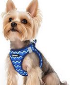 rabbitgoo Small Dog Harness, Step-in Easy On Soft Light Puppy Vest with Breathable Mesh for Walking, Safe Reflective Pet Harness for Small Sized Dogs, Navy Blue S - Image 10