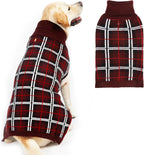 PUPTECK Dog Sweaters for Large Medium Small Dogs - Fall Classic Plaid Style Puppy Holiday Winter Coat Clothes Warm - Image 9