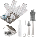 YomauiYee 6-in-1 baby bottle cleaning kit with gray silicone brush