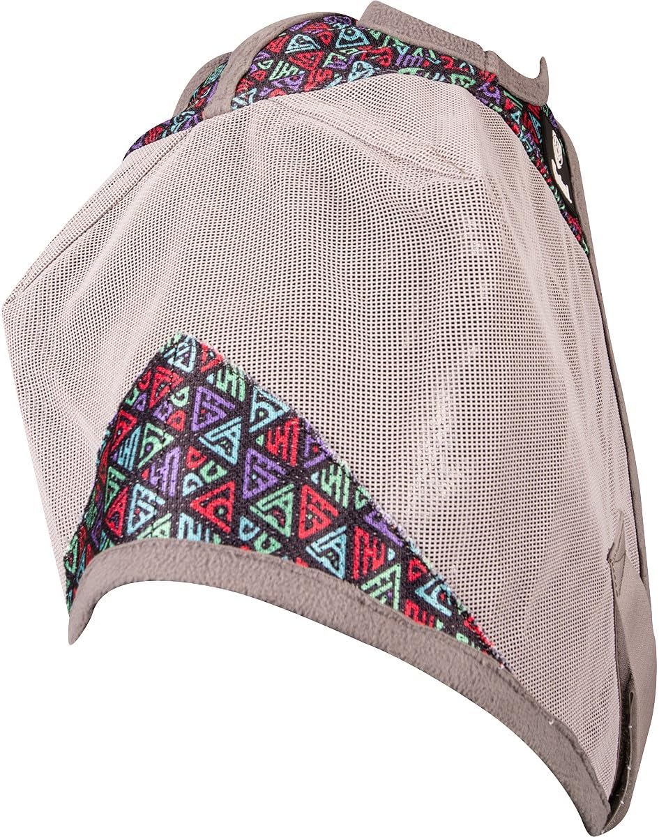 Cashel Crusader Standard Fly Mask No Ears or Nose,Gray,Horse - Image 9