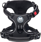 PoyPet No Pull Dog Harness, No Choke Front Lead Dog Reflective Harness, Adjustable Soft Padded Pet Vest with Easy Control Handle for Small to Large Dogs(Pink, Medium) - Image 9