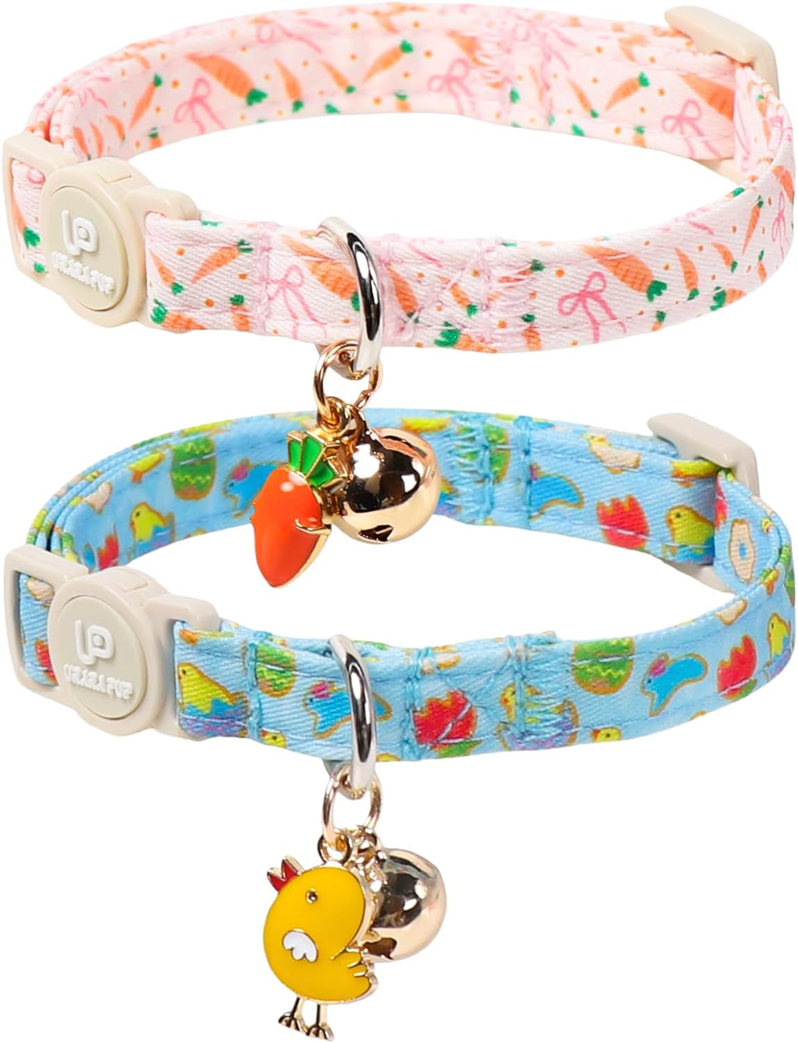 Cat Collar, 2Pack Summer Kitten Collars-Cute Blueberry and Peach Pendants-Breakaway Kitty Collars,Cat Collar with Bell, for Girl & Boy Cats - Image 15
