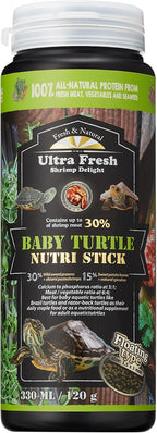 Ultra Fresh 1.6 Ounce baby turtle food top view seal