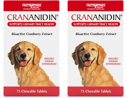 Nutramax Crananidin for Dogs, Urinary Tract Health and Bladder Health Support, Cranberry Supplement for Dogs of all Breeds and Sizes, Chewable Tablets, 75 Count - Image 10