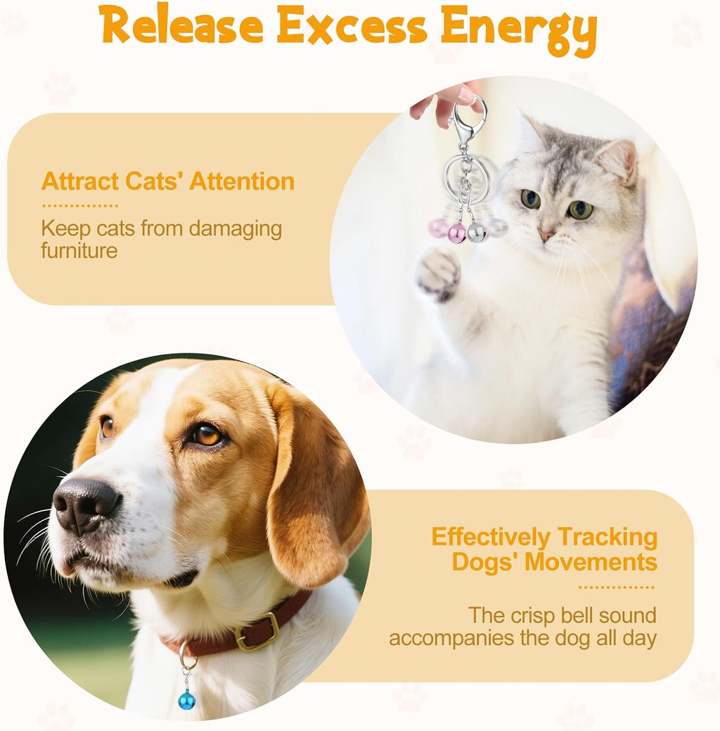 Kerros durable alloy steel anti lost pet tracking bell dimensions and close up detail