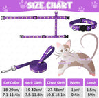 Adjustable escape proof kitten harness with quick release safety buckles