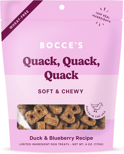 Bocce's Bakery Oven Baked PB & Banana Recipe Treats for Dogs, Wheat-Free Everyday Dog Treats, Real Ingredients, Baked in The USA, Natural Soft & Chewy Cookies, Peanut Butter & Banana, 6 oz - Image 14