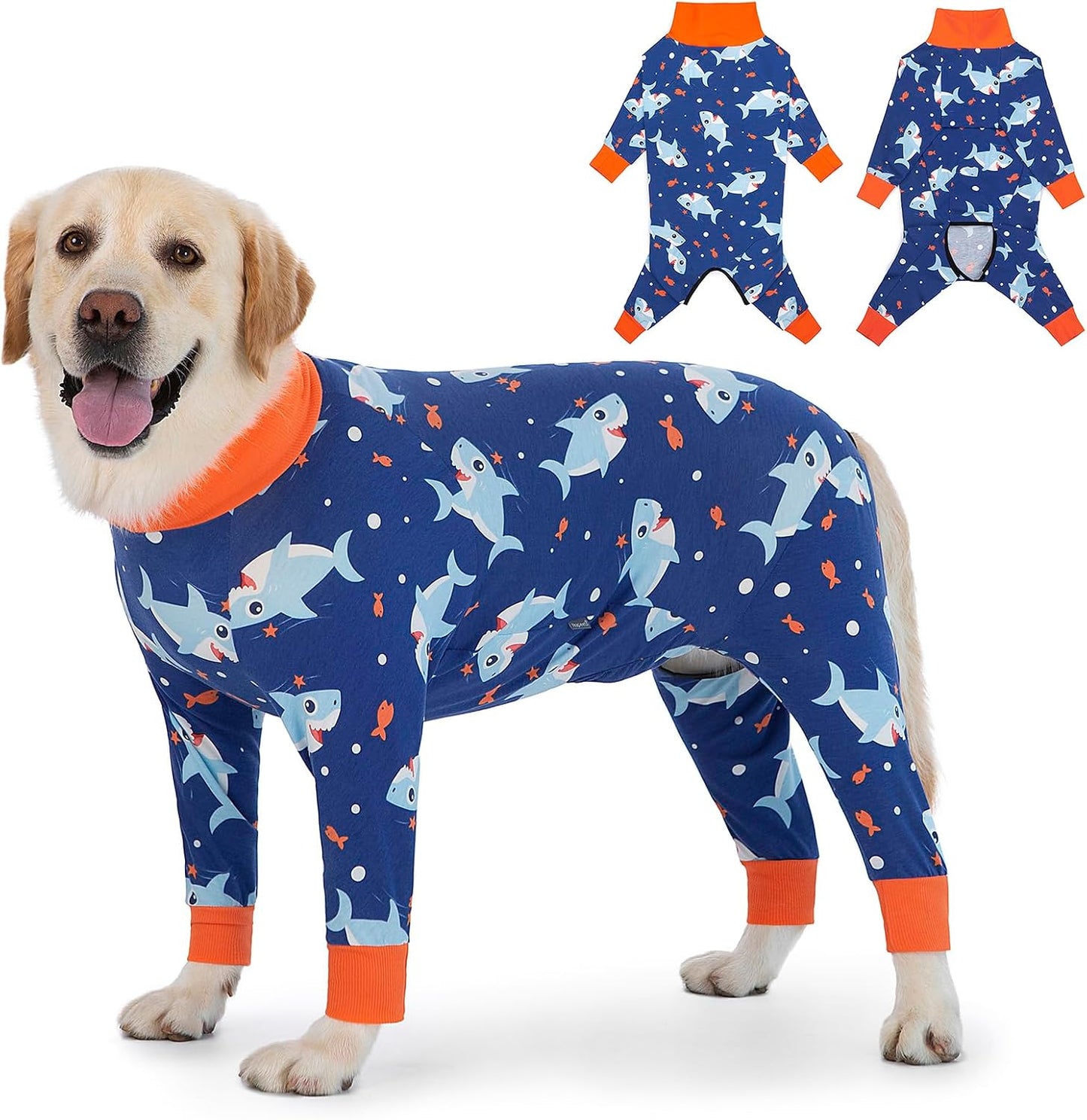 Dog Recovery Suit After Surgery Female Male, Medium Large Dog Neuter Shirt Cone Alternatives Prevent Licking Surgical Onesies (Strawberry, 3XL) - Image 14