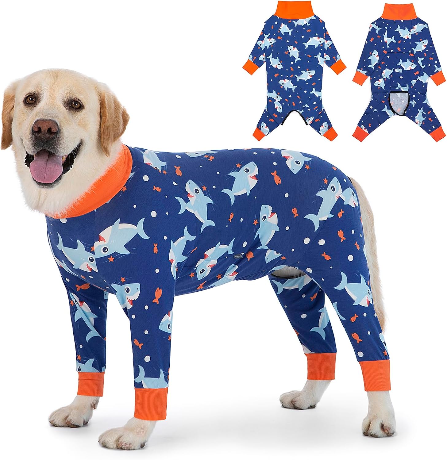 Dog Recovery Suit After Surgery Female Male, Medium Large Dog Neuter Shirt Cone Alternatives Prevent Licking Surgical Onesies (Strawberry, 3XL) - Image 14
