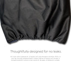 Close up view of the durable stitching and non crinkly fabric of Pet Parents diapers