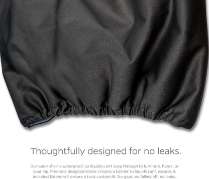 Close up view of the durable stitching and non crinkly fabric of Pet Parents diapers