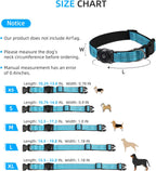 Side profile of medium dog wearing Furrigo AirTag collar