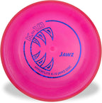 Hyperflite K-10 Jawz pink dog flying disc front view