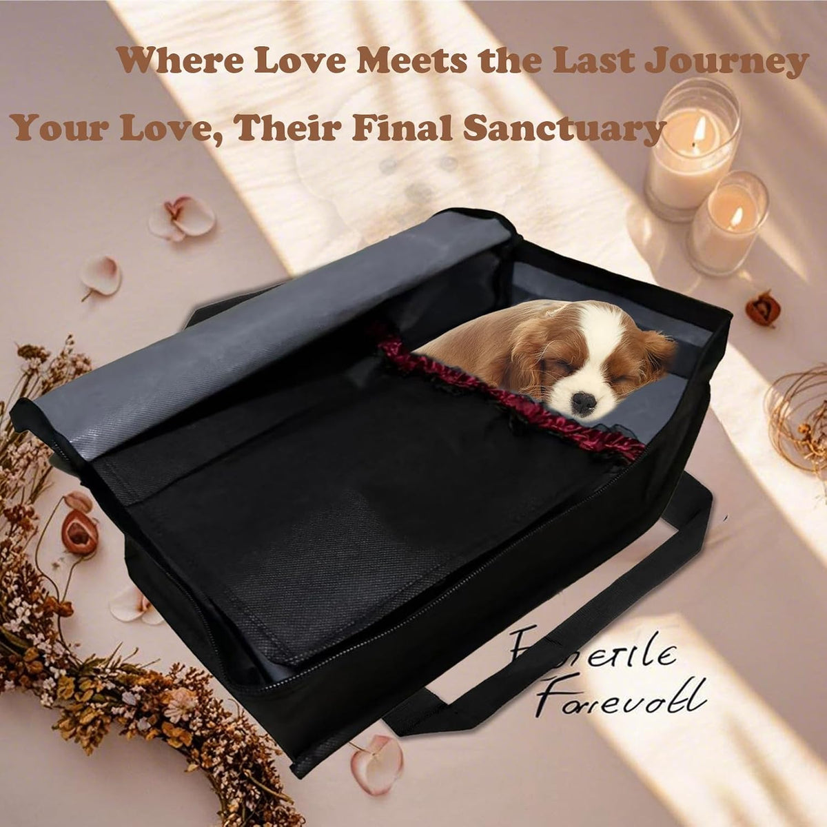 Pet Casket Burial Bag for Cats Dogs - Image 2
