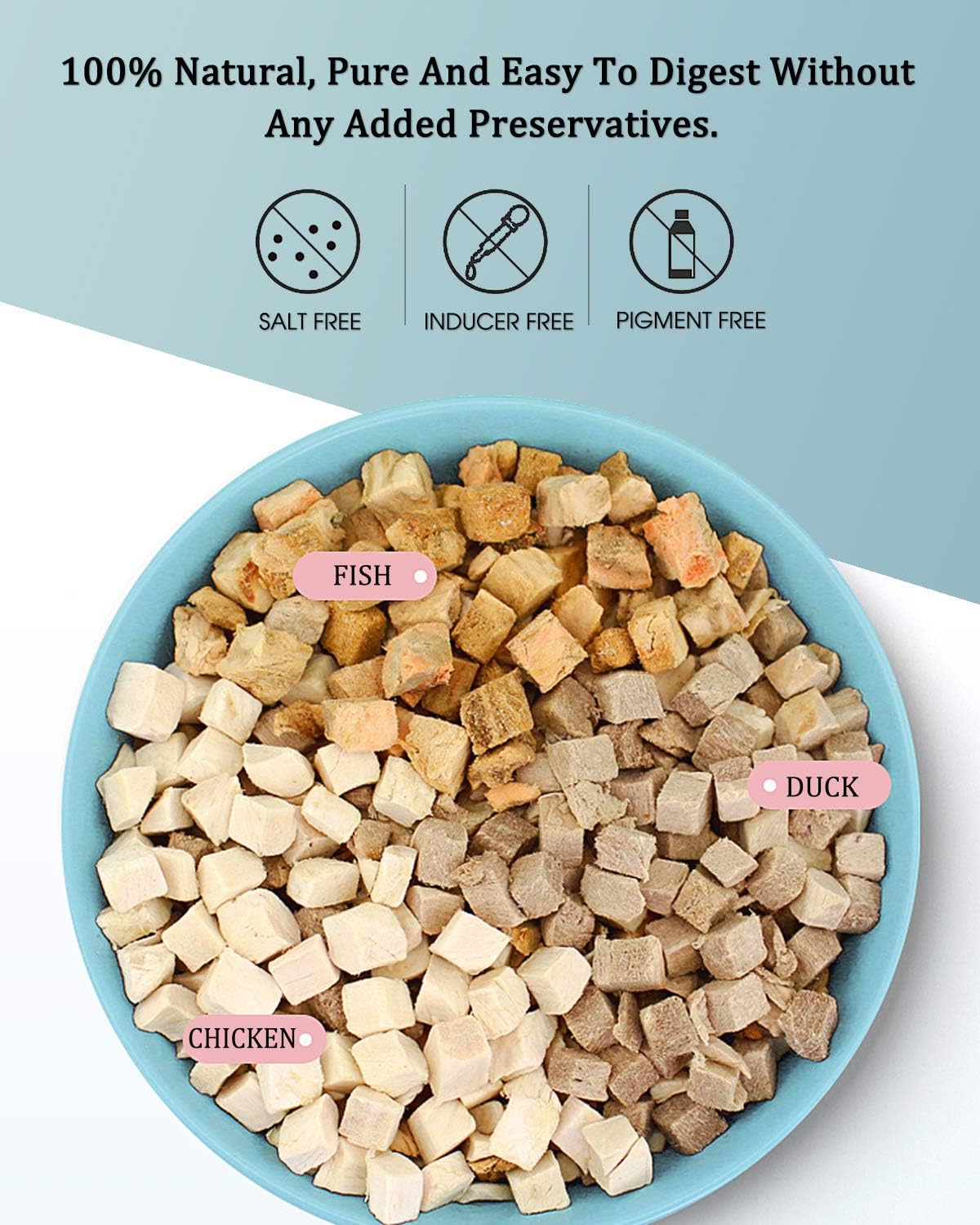 Bnyee turtle food packet back label and ingredients view