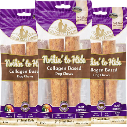 Fieldcrest Farms natural dog treats for sensitive stomach dental health benefits