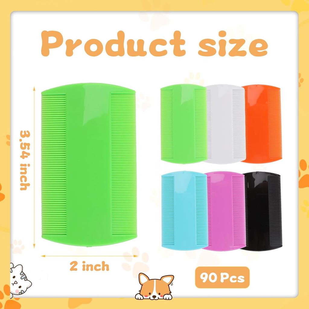 Close up of Buwusmu dual-sided teeth flea comb for kittens