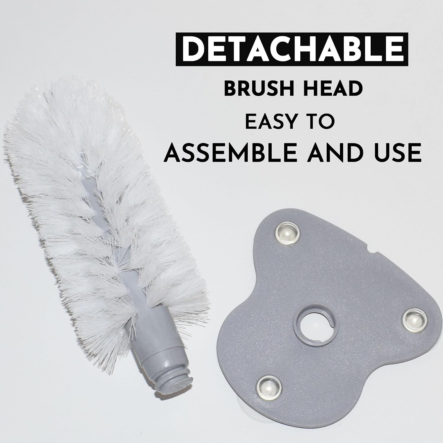 Pet turtle grooming brush mounted securely on inner glass tank wall