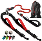 SparklyPets Double Dog Leash for 2 Dogs - Rope Bungee Dual Leash for Medium and Large Breeds with Padded Handles & Tangle Free (Black, Medium/Large) - Image 12