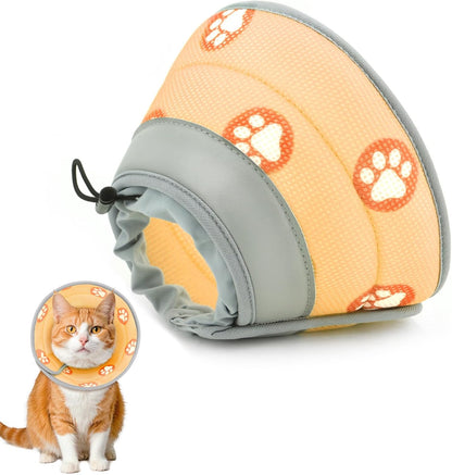 Cat Cone Collar Soft Elizabethan Collar for Surgery Recovery - Adjustable for Small and Large Cats Kittens to Stop Licking - Image 9