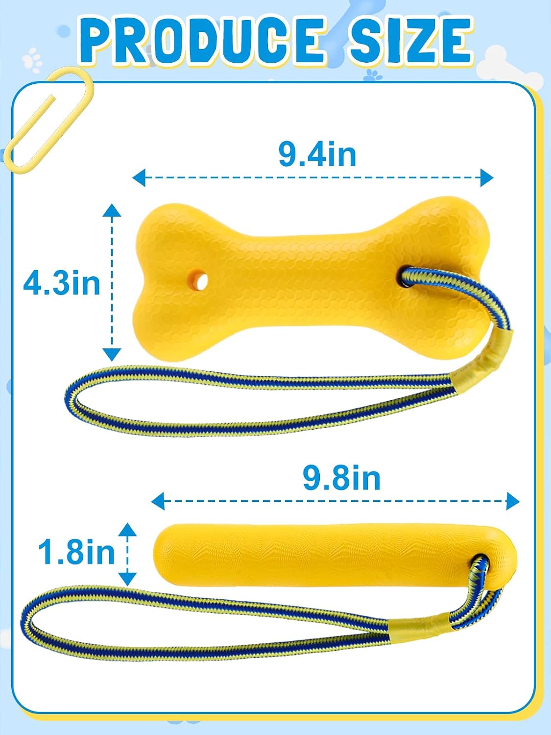 Packaging view of the two piece red water training set for large breed canine swimming exercises.