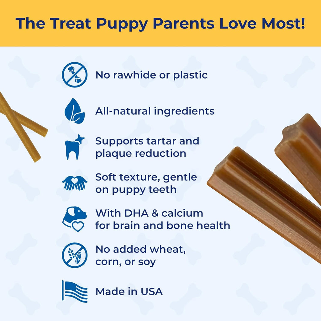 Back of N-Bone puppy treats package showing ingredients