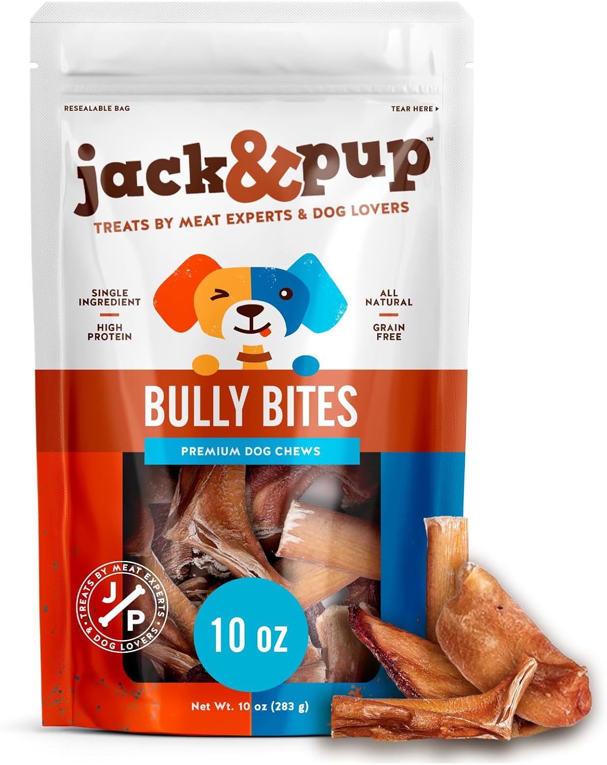Jack&Pup Bully Bites for Dogs (1 lb. Bag), Small Bully Sticks for Small Dogs, 1-3 Inch Dog Chews for Puppies, Seniors and Smaller Dogs - Image 10