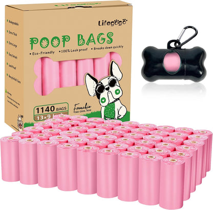 Dog Poop Bag 300 Counts 15 Rolls, Unscented Doggy Poop Bags, Leak-Proof Dog Bags for Poop, Doggie Cat Poop Bags Cats Litter, Waste Bags Puppy Trash Bags for Doggy Pets (13 x 9 Inches) - Image 14