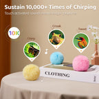 Set of Potaroma chirping cat toy balls in original retail packaging