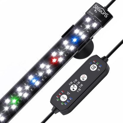 Seaoura fish tank lighting full spectrum display