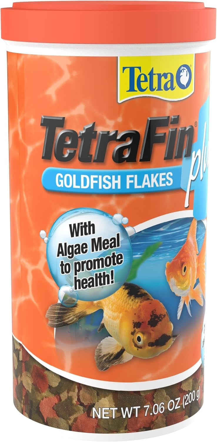 Tetra TetraFin Plus Goldfish Flakes front view container