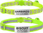 TagME 2 Pack Cat Collar with Name Tag, Personalized Reflective Cat Collar Breakaway with Bell for Boy & Girl Kitten, SkyBlue - Image 10