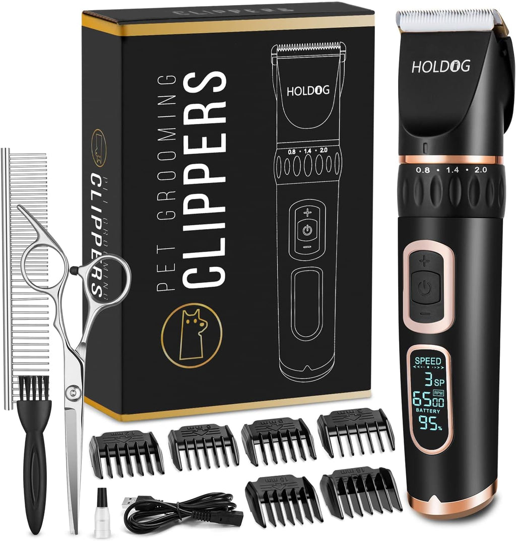 HOLDOG professional heavy duty dog grooming clippers front view cordless pet trimmer India